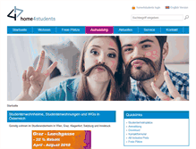 Tablet Screenshot of home4students.at